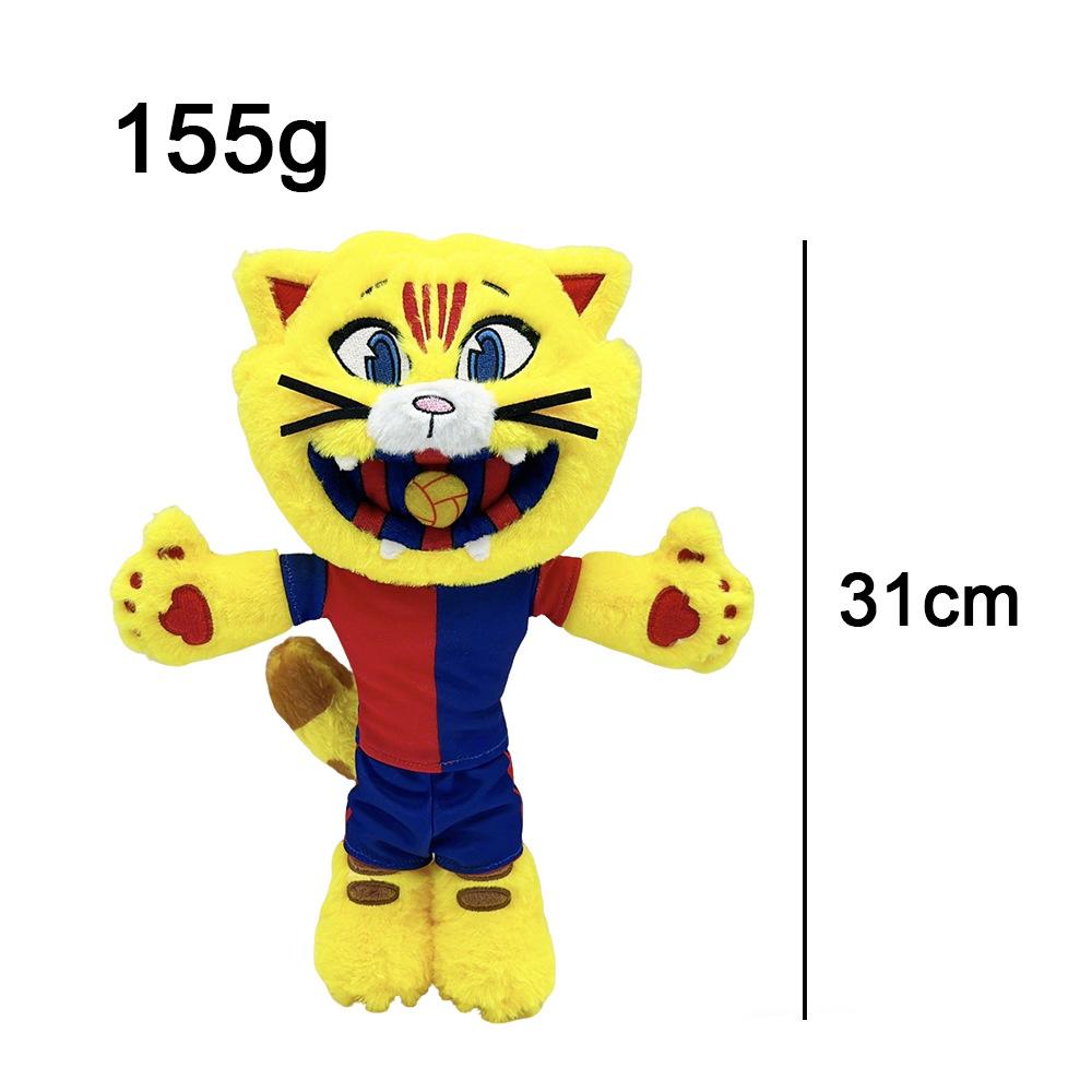 2026 Cat Mascot Plush Cat Football Mascot Cats Football Plush Toys Stuffed Animal Doll Soft Toy Birthday Gift