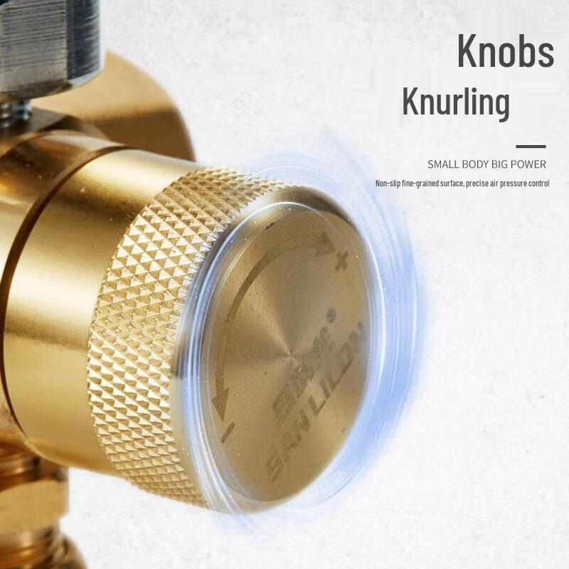 Pure Copper Gas Pressure Regulator & Gauge