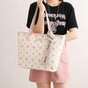 Large-capacity Commuter Printed Tote Bag Women's 2025 Summer New Fashion Versatile College Student Class Shoulder Bag