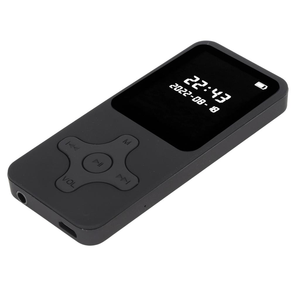 MP3 MP4 плеер Bluetooth 5.0 Ультратонкий Цифровой ЖК-экран 1,77 дюйма HD Динамик FM-радио Портативный HiFi Музыкальный плеер
