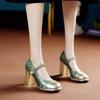 2024 Новые Туфли для Женщин Мэри Джейн Женские Туфли На Высоком Каблуке Модные Металлические Украшения Офисные И Карьерные Высококачественные Туфли На Высоком Каблуке Zapatos