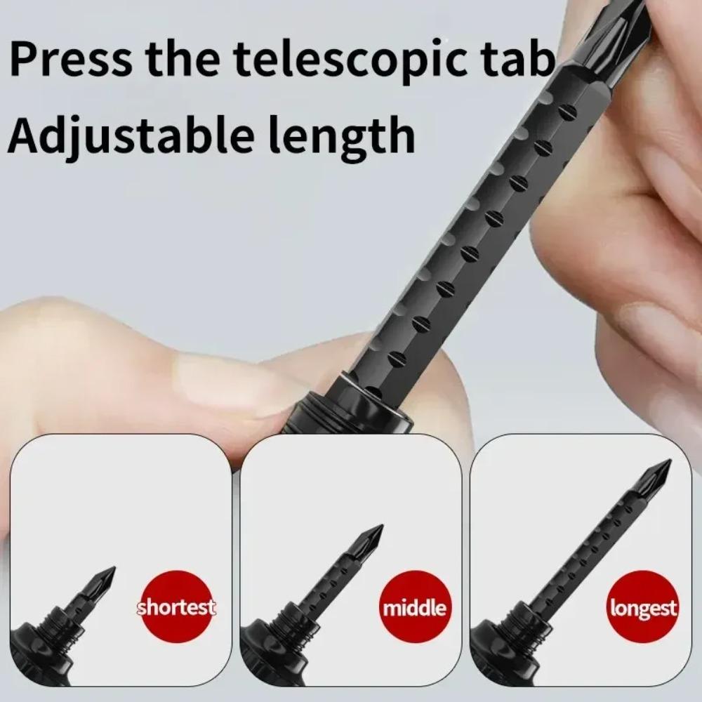 Ratchet Screwdriver Set 13 In 1 Short Handle Cross Groove Drill Telescopic Dual Purpose Small Chrome Vanadium Steel Repair Tools