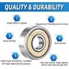 10Pcs 608 ZZ 608RS Ball Bearings 608ZZ Metal Double Shielded Miniature Deep Groove Skateboard Ball Bearings 8mm X 22mm X 7mm