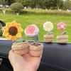 Sunflower Crochet Flowers Knitted Flower Graduation Wedding Guest Gift Artificial Flower Mother'S Day Gift Girasol