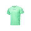 Футболка Li Ning Running Series с коротким рукавом, однотонная, быстросохнущая, дышащая, мужская, флуоресцентно-светло-зеленая ATST515-3
