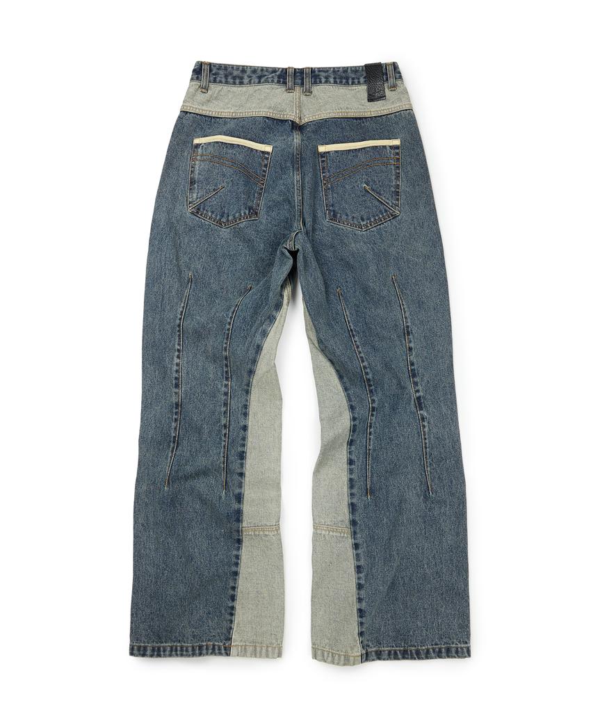 ETCE Curved Panel Denim Pants 2.0 (Blue)