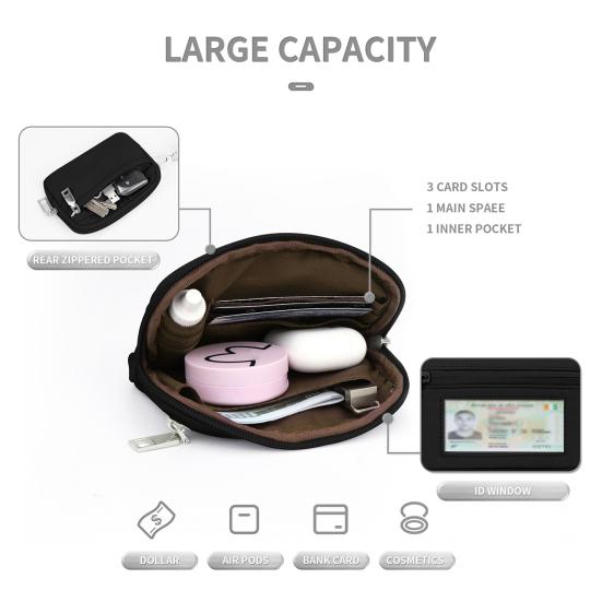 Кошелек для запястья с ремешком, водонепроницаемый чехол для браслета с прозрачным окошком 3