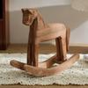 1 шт. Винтажная деревянная фигурка лошадки-качалки, настольное украшение, креативная арт-скульптура для дома, гостиной и офисного стола