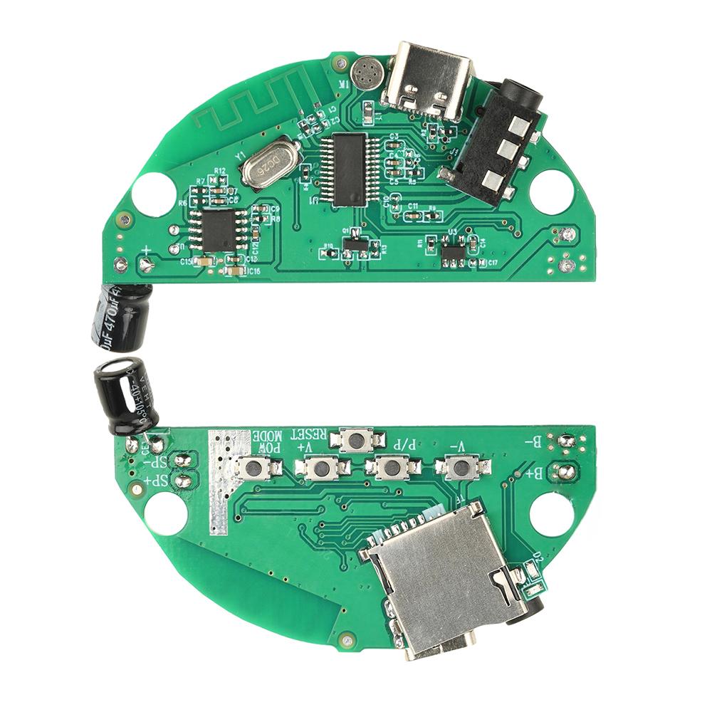 Модуль Bluetooth-усилителя и динамика 3,7 В с разъемом для карты, 3D стереозвук Hi-Fi, качественный звук без потерь, интерфейс Type-C