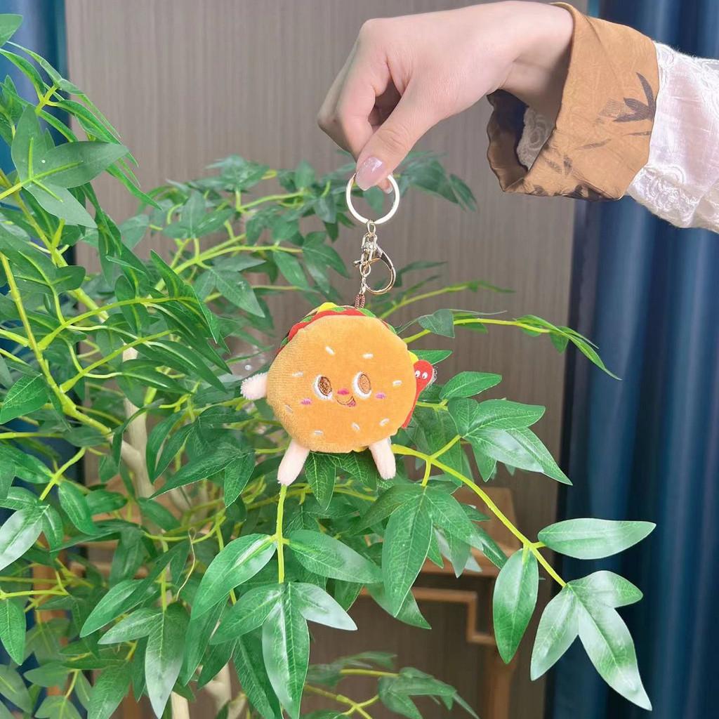 Французский Милый Мультяшный Картофель Фри Гамбургер И Хот-Дог Плюшевые Брелки Фигурки Мини