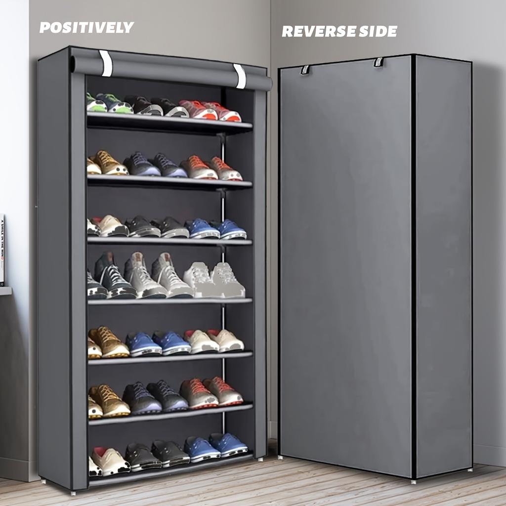 6/8/10-Layer Multifunctional Shoe Organizer - Simple Shoe Rack, Household Dust-proof Storage Shoe Cabinet, Indoor Simple Shoe Cabinet