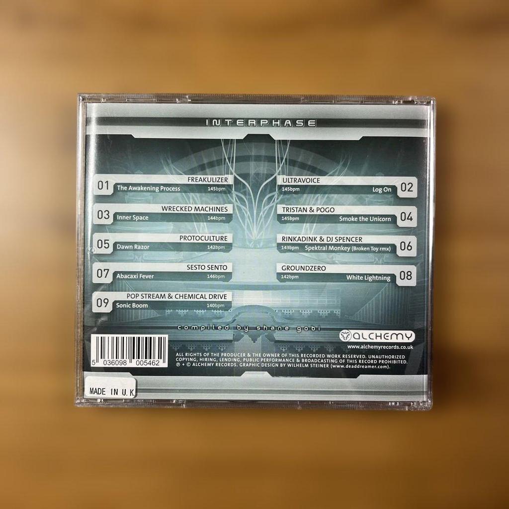 Б/у 260716 Interphase от Shane Gobi Trance CD