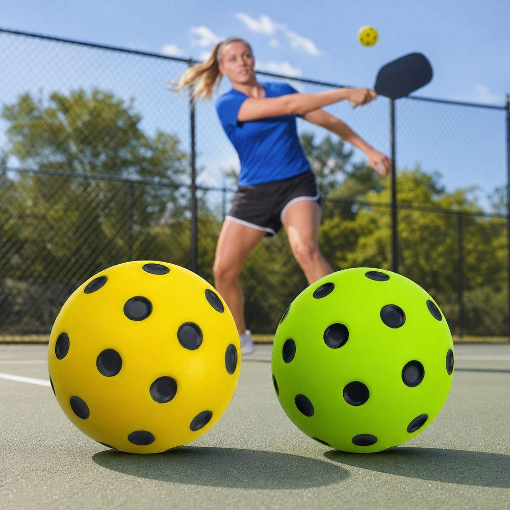 PU Foam Pickleball Training Balls High Bounce Quiet Pickleball Balls for Pickleball Training