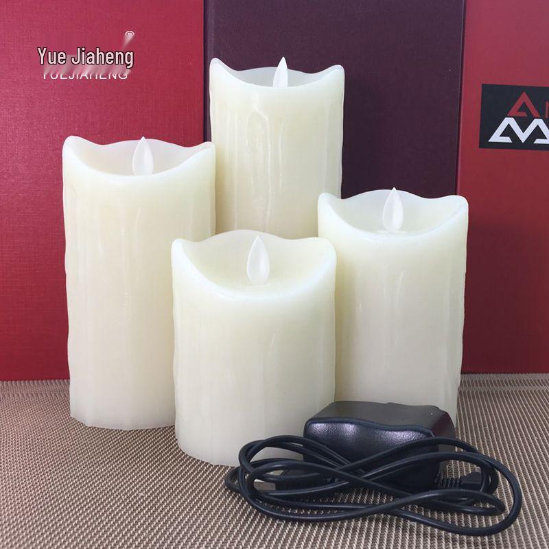 Перезаряжаемая светодиодная свеча с 10-кнопочным пультом дистанционного управления и имитацией качающегося пламени для романтических предложений и вечеринок