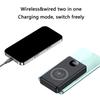 DIY 18650 Charger Case USB Power Enclosure Camping Lighting Features Support PD22.5W/15w Wireless Charging No Battery