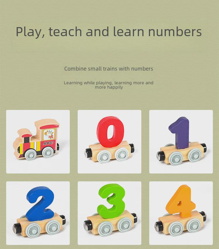 Магнитный цифровой поезд, строительные блоки, развивающие игрушки для мальчиков и девочек, возраст 1-5 лет