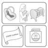 Baby Blankets Knitted Newborn Swaddle Stroller Bedding Wrap Cartoon Alpaca Infantil Boys Girls Receiving Blanket Children Quilts