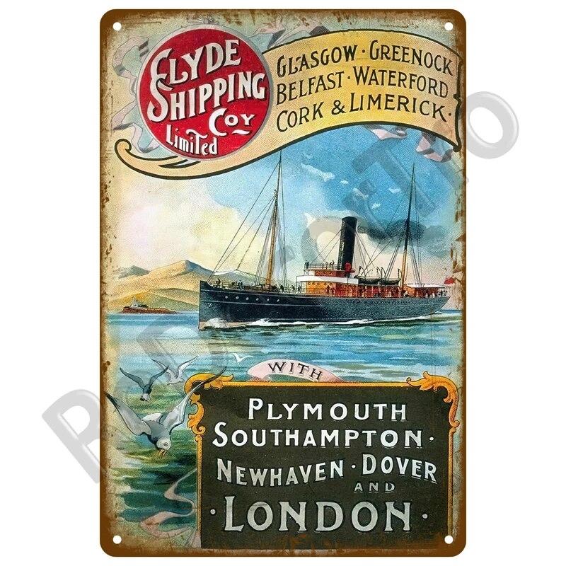 Metal Plate Home Wall Decor For Beach Bar Seaside House Surf Club Decorative Iron Painting Tin Sign Plaque Metal Sign Summer Art