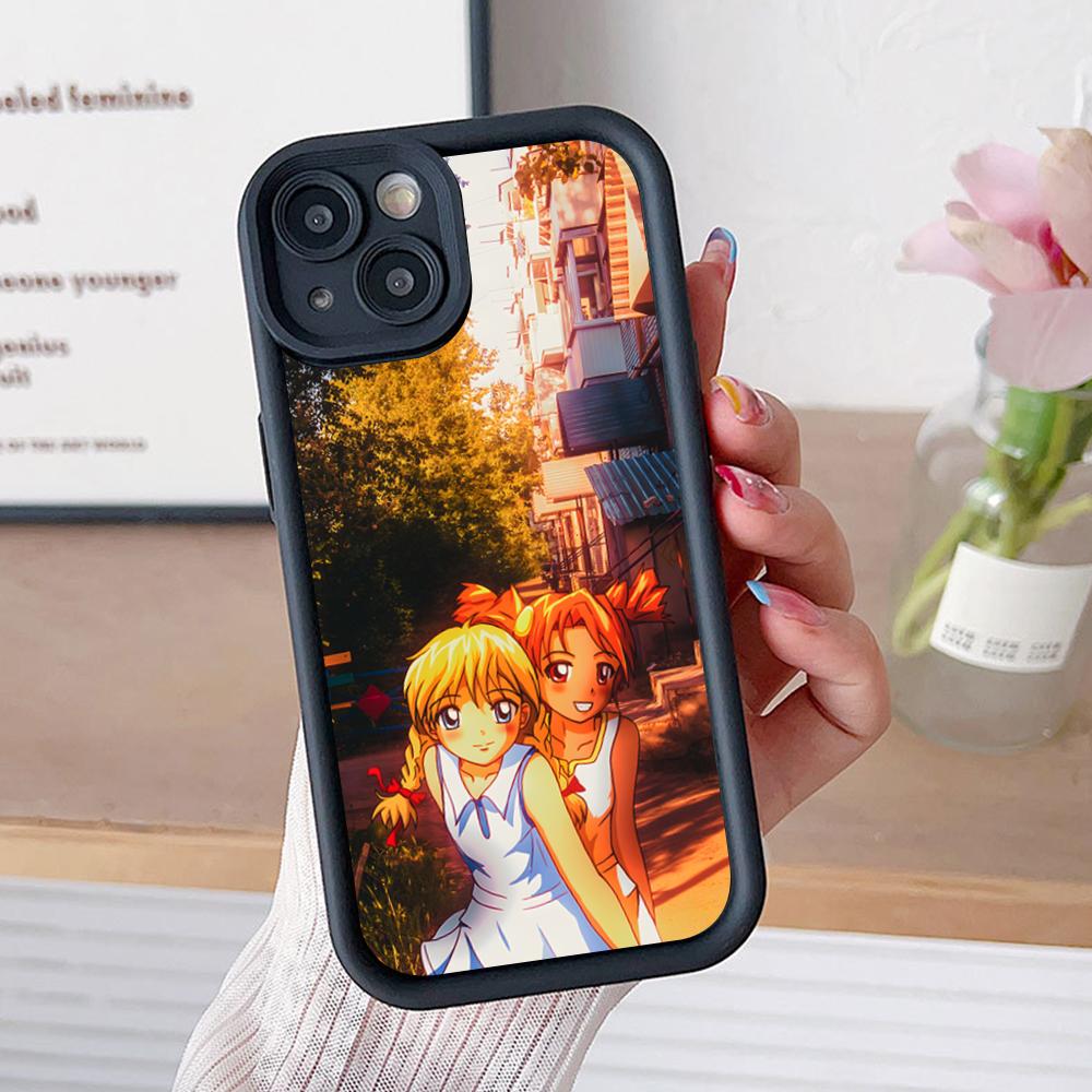 Вечное Лето Алиса Утолщенный ТПУ Чехол для Мобильного Телефона для iPhone 17 16 15 14 13 12 11 Air Pro Max Plus Цветной Чехол
