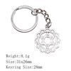 Back To School Personalized Keychains Celtic Hexagram Key Ring Audience Key Ring Material