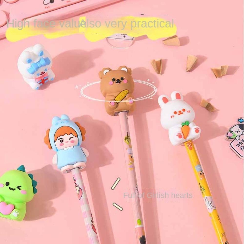 Cute Pencil Sharpener Portable Silicone Sharpener Pencil Sharpening Tool Back To School Supplies