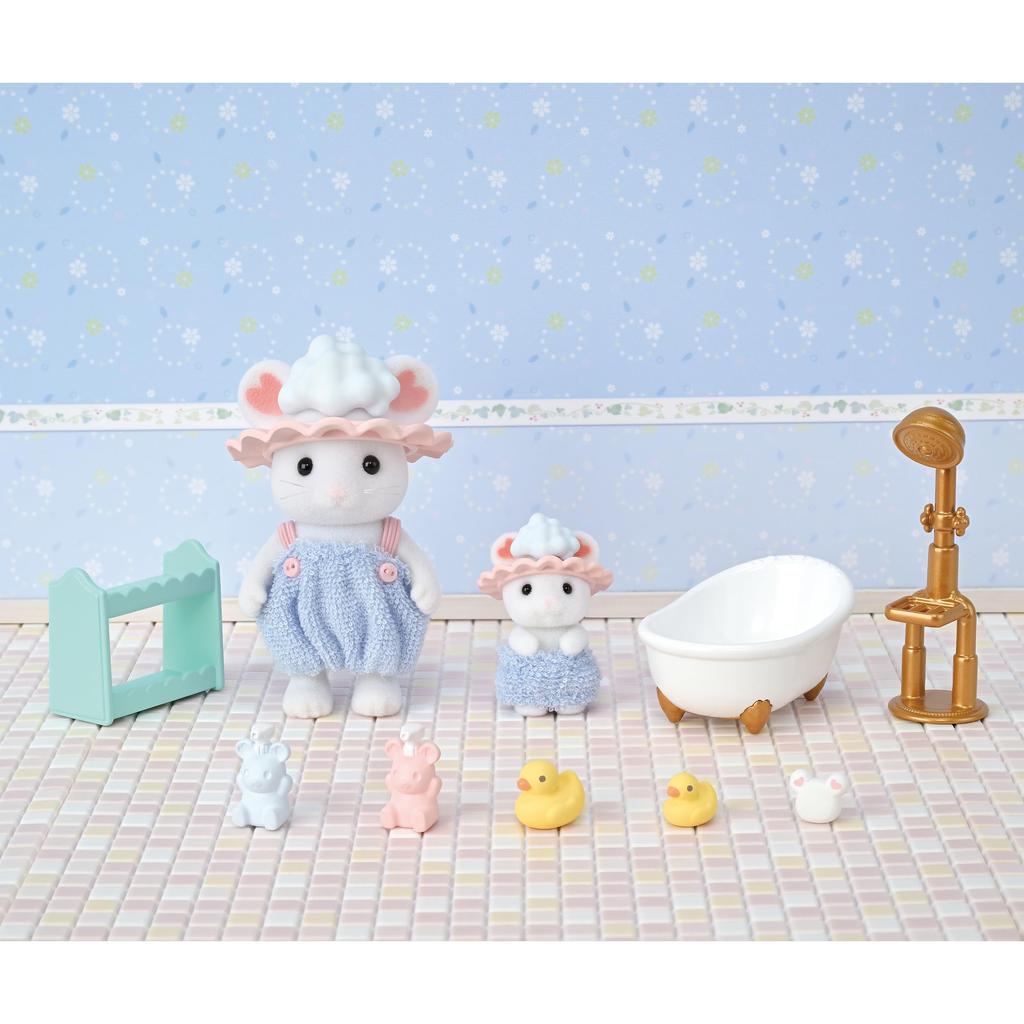 Sylvanian Families Set Time ST Mark Сертификация для детей от 3 лет и старше Игрушечный кукольный домик Sylvanian Families EPOCH Кукла/Мебель [Набор для ванной] DF-26