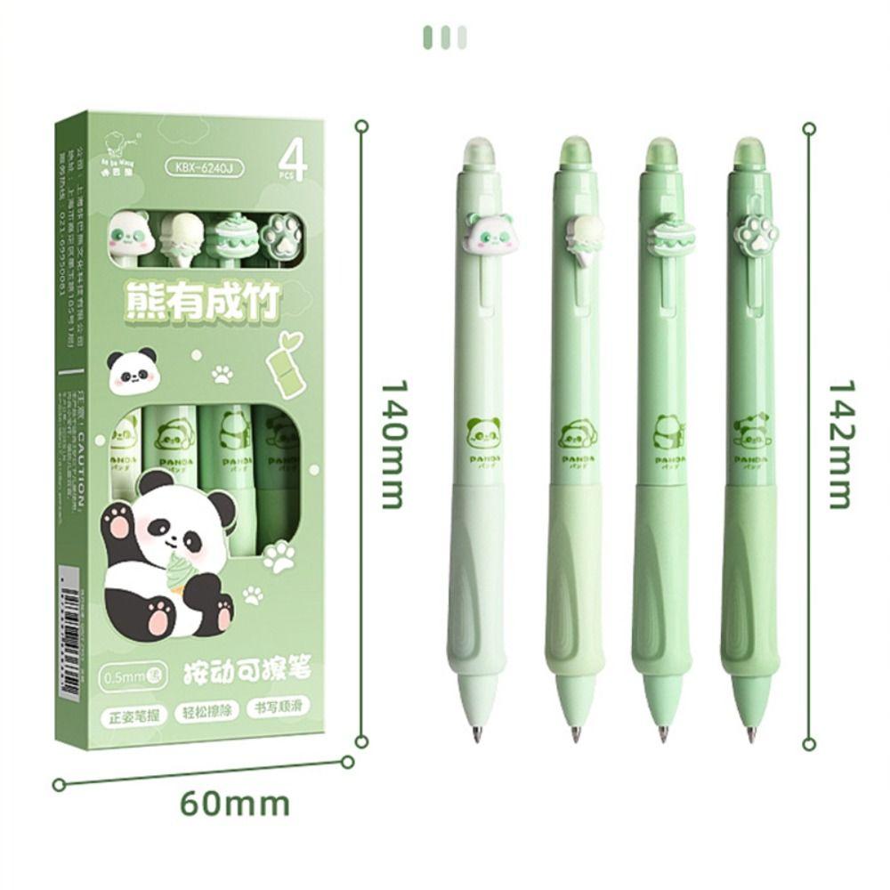 4 шт./кор. 0,5 мм черная/синяя стираемая ручка-ручка с нажимным типом нейтральная ручка для письма школьный офис