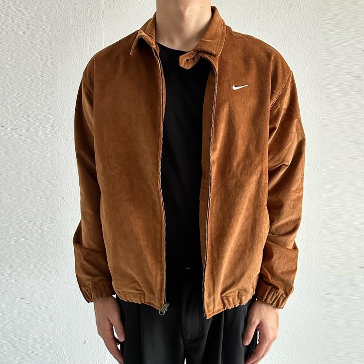 Nike Life Harrington Cord Jacket 'Brown' Men's DX9071-270