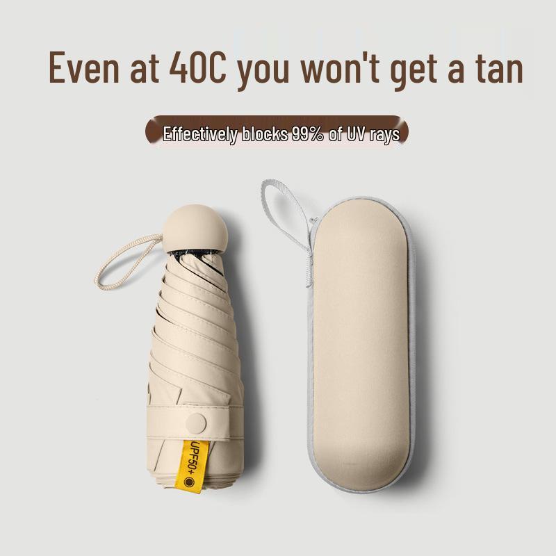 50% скидка на женский портативный солнцезащитный зонт - Защита от УФ-лучей, Ручное складывание, Зонт от дождя и солнца