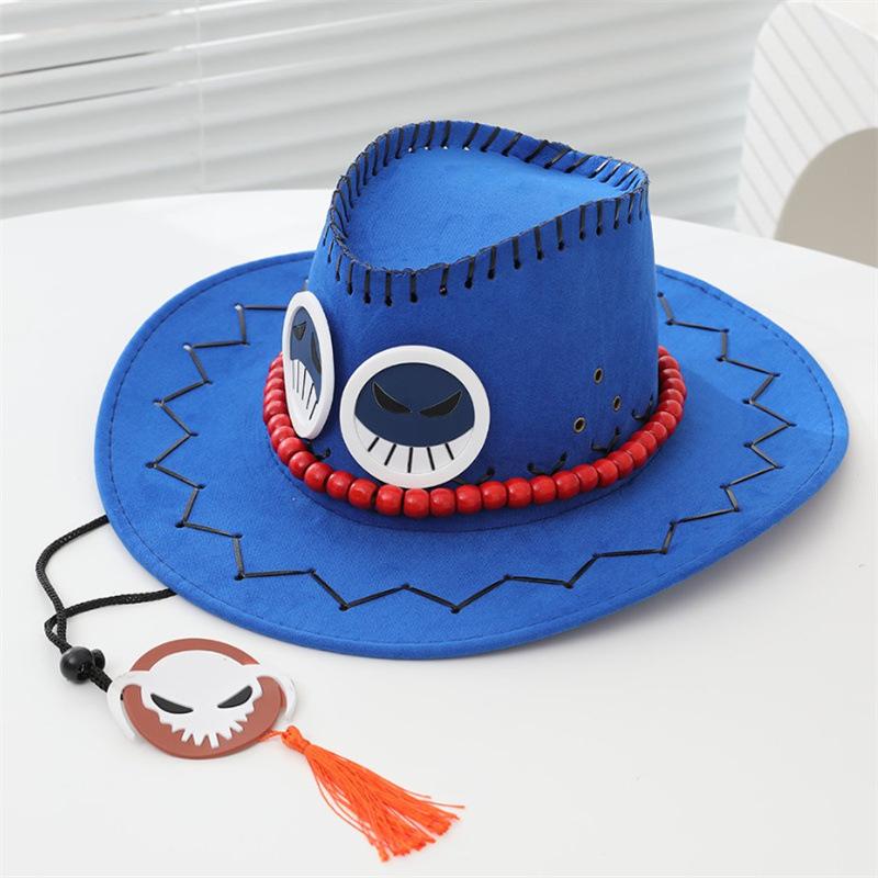 Western Cowboy Hat Cartoon Eyes Stage Performance Props Casual Sun Hat Beach Hat Men's and Women's Sun Protection Hat