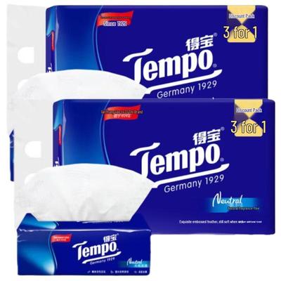 Бумажные салфетки Tempo, 4 слоя