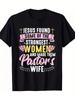Best Pastor Wife Thanks Church Christian Pastor Wife Gift T-shirt