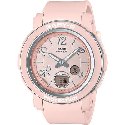 Женские часы Baby-G BGA-290RA-4AJF [BABY-G Ribbon Design] Круглые аналоговые цифровые из смолы