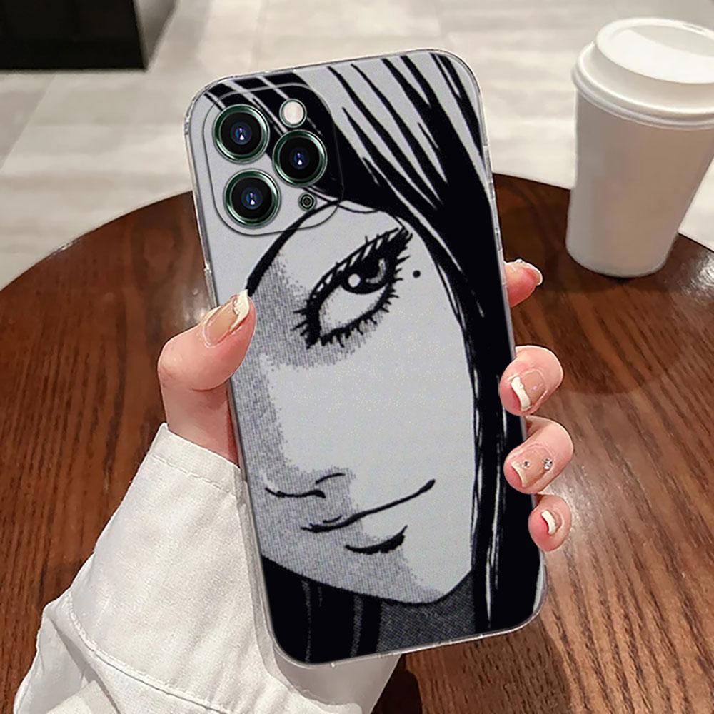 Хоррор Комикс Т-Томиэ-Дзюндзи Ито Манга Прозрачный Чехол Для Apple iPhone 17 16 15 14 13 12 11 Pro Max Plus 16E 17Air Чехол для Телефона