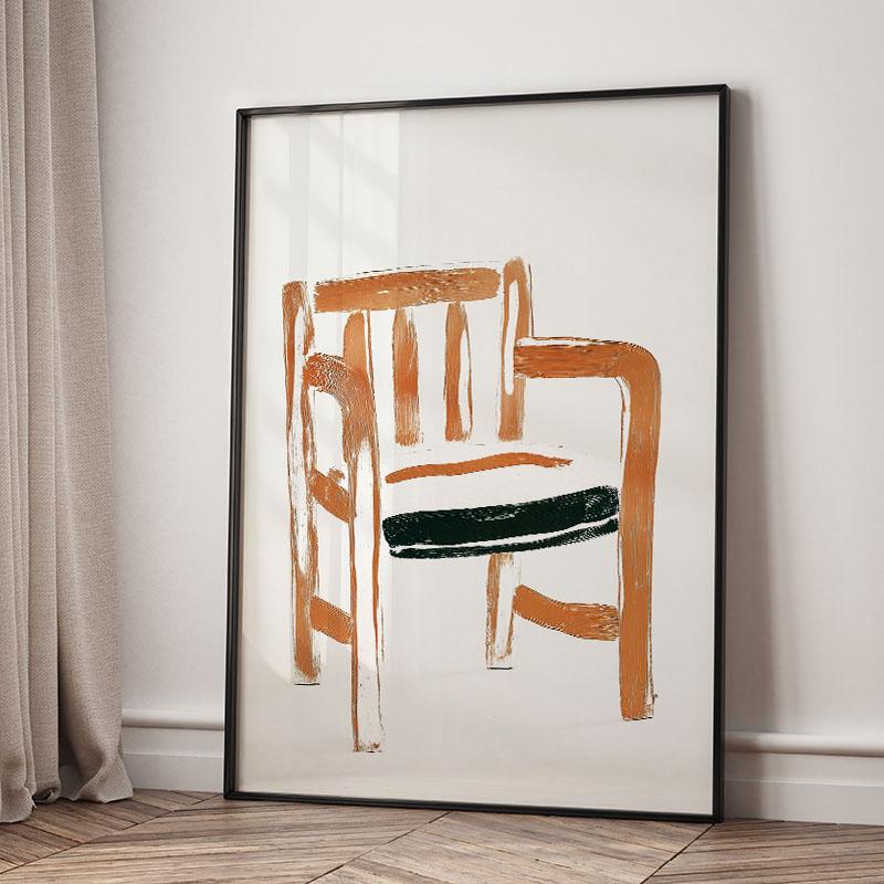 Полосатая девушка Книжная ваза Цветочное настенное искусство Холст Живопись Абстрактные постеры и принты Настенные картины для декора гостиной в отеле/баре