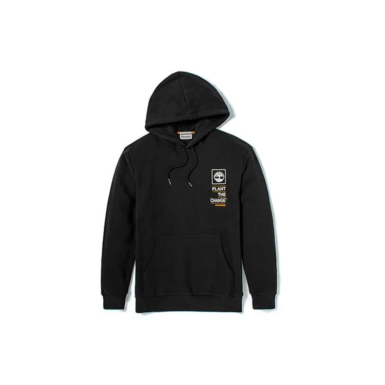 Timberland Sweatshirts Men's Black Hooded Moderate Other (Unisex) Sweatshirts A42XR 001
