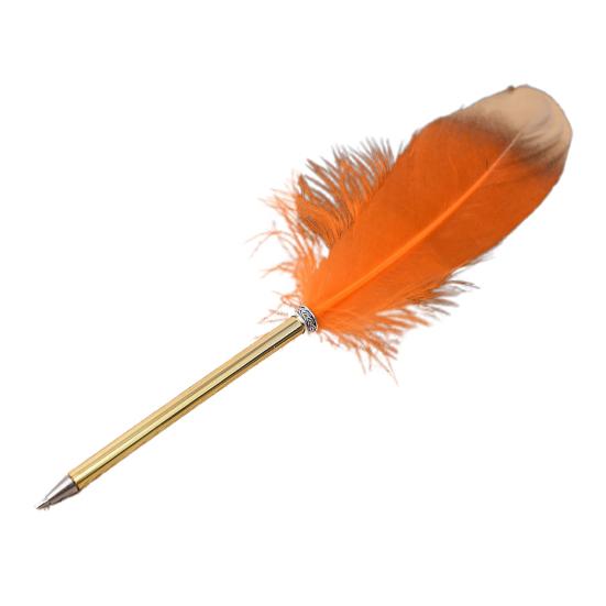 Медное перо, гусиная ручка, гладкое письмо, прочный элегантный дизайн, устойчивая к поломке Рождественский подарок, свадебная ручка для подписи