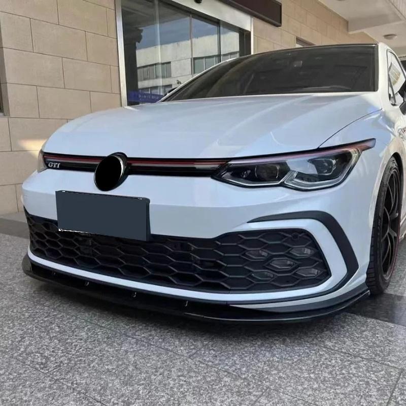 For Volkswagen Golf 8 MK8 GTD GTE R-Line GTI Clubsport 2020-2024 Maxton Style Front Bumper Lip Spoiler Splitter Guard