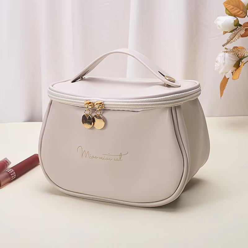 Новая косметичка из искусственной ПУ кожи для женщин, многофункциональная портативная дорожная сумка для хранения косметики, женская сумка-органайзер для туалетных принадлежностей