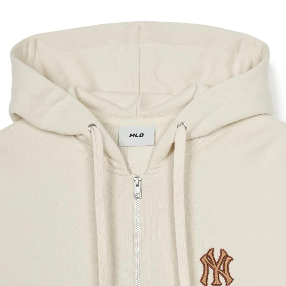 New MLB MONOGRAM New York Yankees Jackets Coats Unisex Dark Cream 3ATRM0544-50CRD
