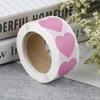 500Pcs/Roll Portable Seal Labels Package Label Sticker Mark Universal Love Heart Shaped