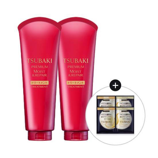 Tsubaki Premium Moist & Repair Treatment 180 г+180 г двойной план (+ предоставляется премиум-комплект)