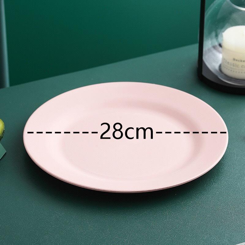 28 см Пшеничная соломенная тарелка для обеда Тарелка для пиццы Тарелка для стейка Западная еда Большая тарелка Десертная тарелка Посуда