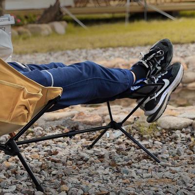 Складной стул для кемпинга на открытом воздухе Moon Chair с подставкой для ног - легкий и портативный