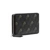 Gucci Кошелек-клатч из холщовой заплатки с принтом под тигра, логотипом для пресбиопии, длинной молнией, мужской, черный, серый
