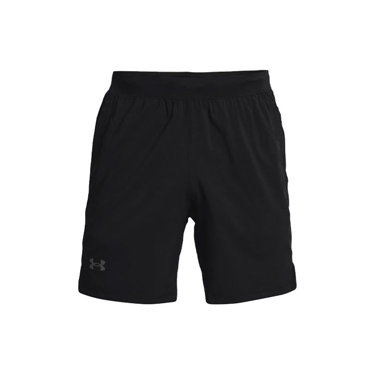 Under Armour Logo Pattern Breathable Sports Shorts Men Bottoms Black 1361493-001