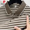Pierre Cardin Мужская поло из шелковой смеси в полоску