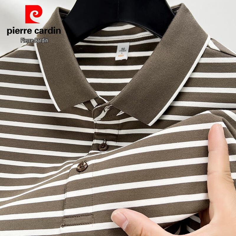 Pierre Cardin Мужская поло из шелковой смеси в полоску