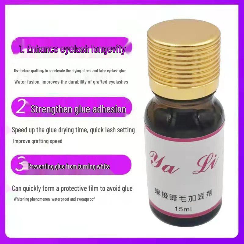 Lash Adhesive Enhancer & Cleaner - Long-lasting Grafting Eyelash Glue Reinforcer