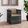 Day and Night - Day and Night Garden Armchair with Pine Wood Cushions
